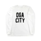 JIMOTOE Wear Local Japanの男鹿市 OGA CITY Long Sleeve T-Shirt