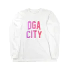 JIMOTOE Wear Local Japanの男鹿市 OGA CITY ロングスリーブTシャツ