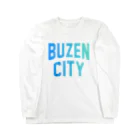 JIMOTOE Wear Local Japanの豊前市 BUZEN CITY Long Sleeve T-Shirt
