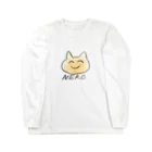 うまのにっこりねこ Long Sleeve T-Shirt