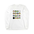 楽猫楽描しげ屋の14Cats（フルーツ） Long Sleeve T-Shirt