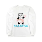 パンダプロレス&パンダジムのパンダプロレス キックボクシング Long Sleeve T-Shirt