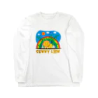 chicodeza by suzuriのライオンと虹と青空 Long Sleeve T-Shirt