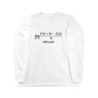 【数式グッズの店】新世代のブレイクスルーWebストアの【数式グッズ】微分 Long Sleeve T-Shirt