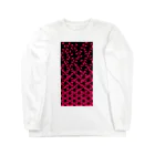 bonnylochの麻の葉_Pink Long Sleeve T-Shirt