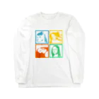 『NG （Niche・Gate）』ニッチゲート-- IN SUZURIのへのへのもへじh.t.その２ Long Sleeve T-Shirt