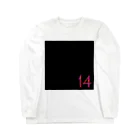 illustrator_E14の14【ダリア】黒 Long Sleeve T-Shirt