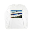 寿めでたや(ukiyoe)のFujiyama ukiyoe 葛飾北斎_冨嶽　武州玉川 Long Sleeve T-Shirt