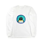 miyakemasayoのじーっとみつめてくるペンギン Long Sleeve T-Shirt