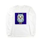 chicodeza by suzuriのフクロウのドット絵 Long Sleeve T-Shirt