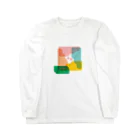 おばけ植物園のしかく花のおばけ Long Sleeve T-Shirt