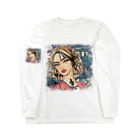 【ホラー専門店】ジルショップのアメリカン女性 Long Sleeve T-Shirt