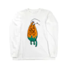 おじさんの気まぐれショップのネコディップ Long Sleeve T-Shirt