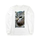 nyankodesuの強運の持ち主ももちゃんです(^▽^)/ Long Sleeve T-Shirt