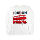 ぽっぷんすたんぷ -POP’N STAMP-のロンドンバス Long Sleeve T-Shirt