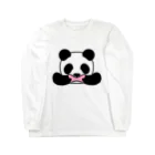 モルTの学級うんこ　パンダ Long Sleeve T-Shirt