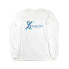 X-Dimensions team goodsのlogo arrange camo blue Long Sleeve T-Shirt