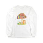 まえださきのハムちゃんの雨やどり Long Sleeve T-Shirt