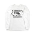 猫と釣り人のアイナメ_8K ロングスリーブTシャツ