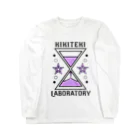 KIKITEKI_LABORATORYの砂時計 薄紫 ロングスリーブTシャツ