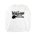 Wishbass JapanのWishbass Tee (Black Logo) ロングスリーブTシャツ