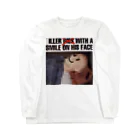 RAF NERDのILLER D**S WITH A SMILE ON HIT FACE Long Sleeve T-Shirt