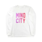 JIMOTOE Wear Local Japanの美濃市 MINO CITY Long Sleeve T-Shirt