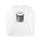 猫カフェラグドール（大阪難波）のニックを応援し隊！モノクロ Long Sleeve T-Shirt