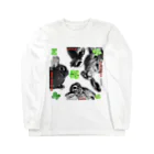 AngelRabbitsのDWARF BUNNY HARE RABBIT Long Sleeve T-Shirt