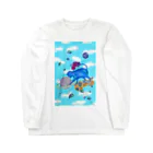 char pottery の宇宙ねこ Long Sleeve T-Shirt