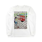 エド・ワード【江戸鉾の愛殿原】。の赤ポスト📮四条河原町 Long Sleeve T-Shirt