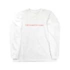 ゲラゴ商會のlife is hard（赤） Long Sleeve T-Shirt