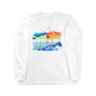 Surf’s up＊オリジナルデザインitemのSurf's up〜良い波がきた・art〜オリジナルデザイン ロングスリーブTシャツ