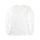 イラスト MONYAAT のバックプリント　毎月25日はプリンの日のプリン　イチゴプリン Long Sleeve T-Shirt