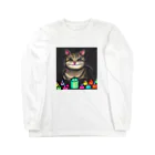 withCatsの190歳になった猫のさぶろー ロングスリーブTシャツ