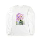 SUZURI.KEY-CHANの昼咲き月見草BF0902 Long Sleeve T-Shirt