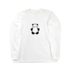 SIRO%(しろぱーせんと)のSIROPANDAワンポイント（大）（Black） Long Sleeve T-Shirt