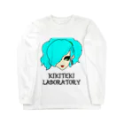 KIKITEKI_LABORATORYのPONITE GAL ミント×黄緑 ロングスリーブTシャツ