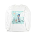 オポッサムのお店やさんの夏のお散歩 Long Sleeve T-Shirt