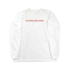 moeのEverything will be alright ロングスリーブTシャツ