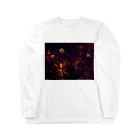 ウナーゴン20億3千万販売所のBLACK FLOWERS Long Sleeve T-Shirt