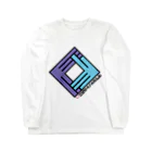 CHICHIZŌの狐の窓 (紫×水) Long Sleeve T-Shirt