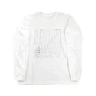 SALのwhite paint ロングスリーブTシャツ