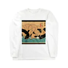 KANEKOの浮世絵風ビーバーズ ロングスリーブTシャツ