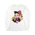 はりねずこのイラストの魔女っ子サリー ロングスリーブTシャツ