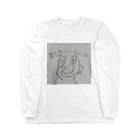 変化球シリーズの落ちるツーシーム Long Sleeve T-Shirt