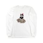 majoccoの猫に大金 Long Sleeve T-Shirt