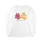 Yukie Shiratori (しらとり ゆきえ)の狸と狐 Long Sleeve T-Shirt