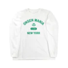 kg_shopのONSEN MANIA (グリーン) Long Sleeve T-Shirt