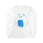 wakutaのおにぎりパンダ🍙(水色) Long Sleeve T-Shirt